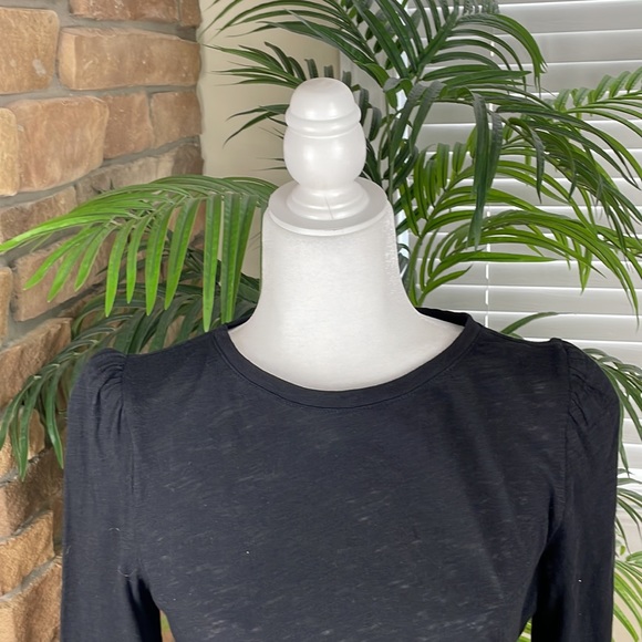 INC International Concepts ~ Puff-Sleeve Top ~ Deep Black ~ NWT! - Picture 2 of 9